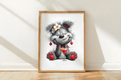 Valentine Dog Mom Clipart Product Image 3