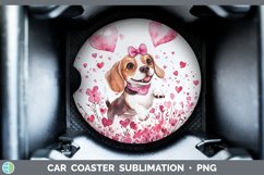 GorgeousValentine Dogs Car Coaster design.