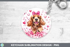 GorgeousValentine Dogs Keychain design.