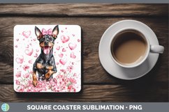 GorgeousValentine Dogs Square Coaster design.
