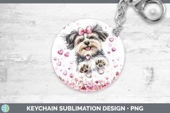 GorgeousValentine Dogs Keychain design.