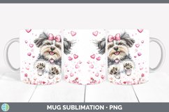 GorgeousValentine Dogs Mug Wrap design.
