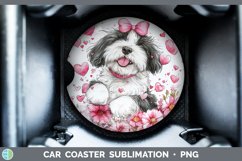 GorgeousValentine Dogs Car Coaster design.