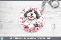 GorgeousValentine Dogs Keychain design.