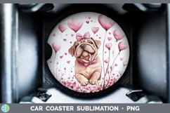 GorgeousValentine Dogs Car Coaster design.