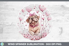 GorgeousValentine Dogs Wind Spinner design.