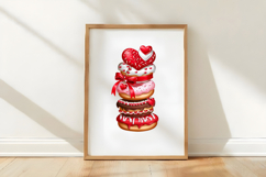 Valentine Donut Clipart PNG Product Image 3