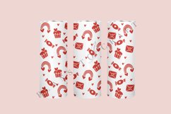 valentine doodle skinny tumbler sublimation design for 20oz and 30oz skinny tumbler sublimation wrap