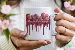 Valentine Dripping Hearts Clipart Product Image 6