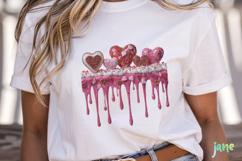 Valentine Dripping Hearts Clipart Product Image 7