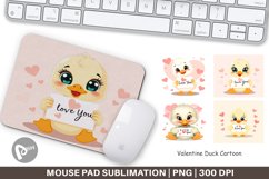 Mouse Pad Valentine Duck Cartoon Product Image 1