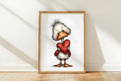 Valentine Duck Clipart Set Png Product Image 3