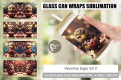 Glass Can Wraps Valentine Eagle Product Image 1