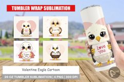 Tumbler Wrap Valentine Eagle Cartoon Product Image 1