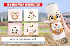 Tumbler Wrap Valentine Eagle Cartoon Product Image 1