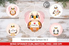 Wind Spinner Valentine Eagle Cartoon Product Image 1