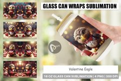 Glass Can Wraps Valentine Eagle Product Image 1