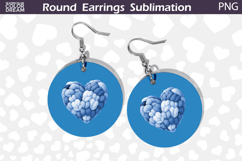 Heart Latch Hook Round Earrings | Heart Valentine Earrings Product Image 1