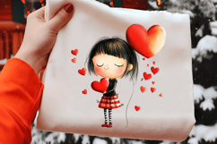 Valentine Fairy Clipart PNG Product Image 2