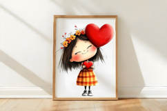 Valentine Fairy Clipart PNG Product Image 3