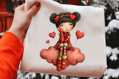 Valentine Fairy Clipart PNG Product Image 2