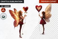 Valentine's day Fairy Clipart, Valentines day PNG,Love Product Image 1