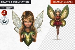 Valentine&#039;s day Fairy Clipart, Valentines day PNG,Love Product Image 1