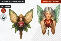 Valentine's day Fairy Clipart, Valentines day PNG,Love Product Image 1