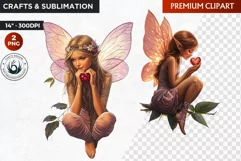 Valentine's day Fairy Clipart, Valentines day PNG,Love Product Image 1