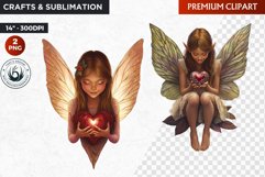 Valentine&#039;s day Fairy Clipart, Valentines day PNG,Love Product Image 1