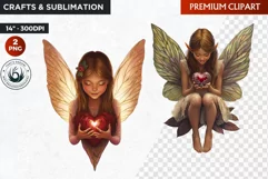 Valentine's day Fairy Clipart, Valentines day PNG,Love Product Image 1