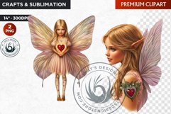Valentine&#039;s day Fairy Clipart, Valentines day PNG,Love Product Image 1