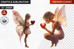 Valentine&#039;s day Fairy Clipart, Valentines day PNG,Love Product Image 1