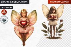 Valentine&#039;s day Fairy Clipart, Valentines day PNG,Love Product Image 1
