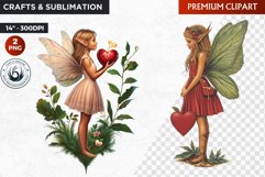 Valentine&#039;s day Fairy Clipart, Valentines day PNG,Love Product Image 1