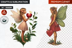 Valentine's day Fairy Clipart, Valentines day PNG,Love Product Image 1