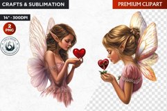 Valentine&#039;s day Fairy Clipart, Valentines day PNG,Love Product Image 1