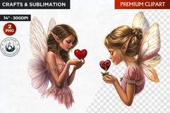 Valentine's day Fairy Clipart, Valentines day PNG,Love Product Image 1