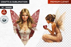 Valentine&#039;s day Fairy Clipart, Valentines day PNG,Love Product Image 1
