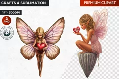 Valentine's day Fairy Clipart, Valentines day PNG,Love Product Image 1