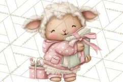 Christian Faith Clipart PNG, Angels Doves Lambs With Crosses Product Image 5