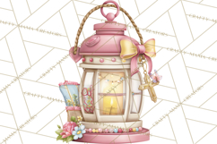 Christian Faith Clipart PNG, Angels Doves Lambs With Crosses Product Image 5