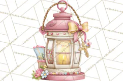 Christian Faith Clipart PNG, Angels Doves Lambs With Crosses Product Image 5