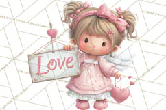 Christian Faith Clipart PNG, Angels Doves Lambs With Crosses Product Image 4