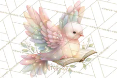 Christian Faith Clipart PNG, Angels Doves Lambs With Crosses Product Image 5