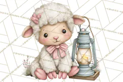 Christian Faith Clipart PNG, Angels Doves Lambs With Crosses Product Image 4
