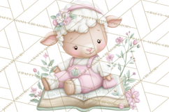 Christian Faith Clipart PNG, Angels Doves Lambs With Crosses Product Image 5