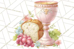 Christian Faith Clipart PNG, Angels Doves Lambs With Crosses Product Image 3