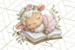 Christian Faith Clipart PNG, Angels Doves Lambs With Crosses Product Image 2