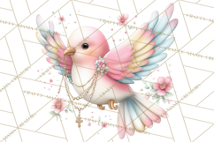 Christian Faith Clipart PNG, Angels Doves Lambs With Crosses Product Image 4